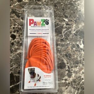 RUBBER DOG BOOTS (PAWZ)- DISPOSABLE, REUSABLE, WATERPROOF X-SMALL 12 COUNT